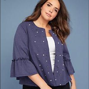 Pearl/Denim Blue blazer